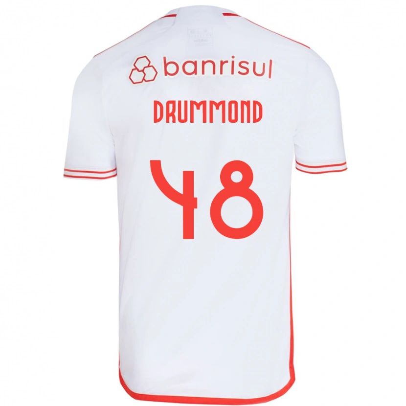 Danxen Dámské Lucca Drummond #48 Červená Bílá Daleko Hráčské Dresy 2025/26 Dres