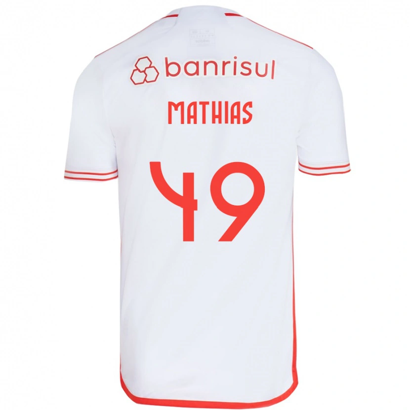 Danxen Dámské Ricardo Mathias #49 Červená Bílá Daleko Hráčské Dresy 2025/26 Dres