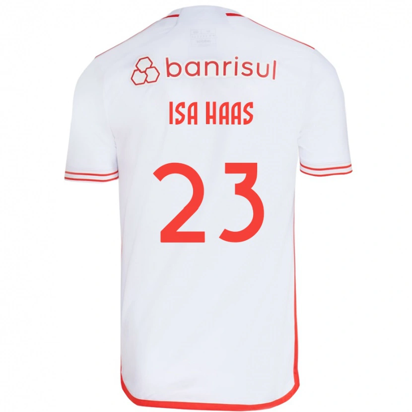 Danxen Dámské Isa Haas #23 Červená Bílá Daleko Hráčské Dresy 2025/26 Dres