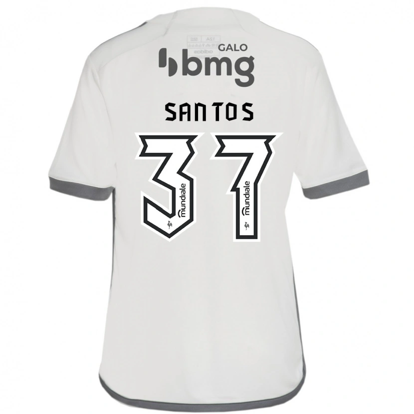 Danxen Dámské Júnior Santos #37 Bílá Černá Daleko Hráčské Dresy 2025/26 Dres