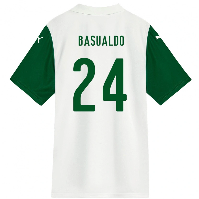 Danxen Dámské Luis Basualdo #24 Zelená Bílá Daleko Hráčské Dresy 2025/26 Dres