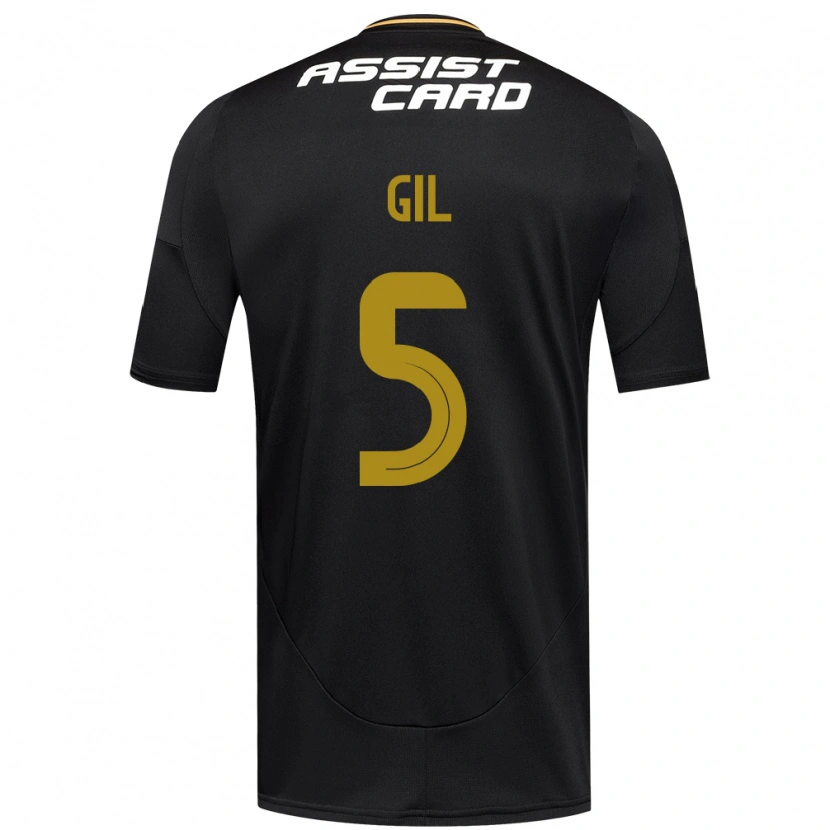 Danxen Dámské Leonardo Gil #5 Černá Bílá Žlutá Daleko Hráčské Dresy 2025/26 Dres