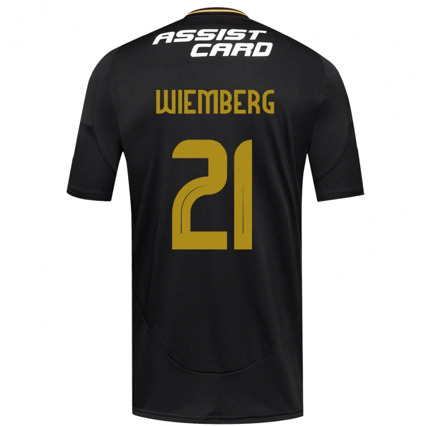 Danxen Dámské Erick Wiemberg #21 Černá Bílá Žlutá Daleko Hráčské Dresy 2025/26 Dres