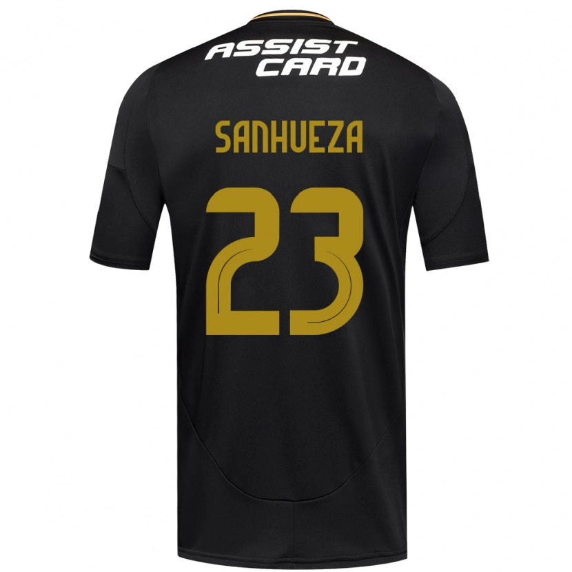 Danxen Dámské Nicol Sanhueza #23 Černá Bílá Žlutá Daleko Hráčské Dresy 2025/26 Dres