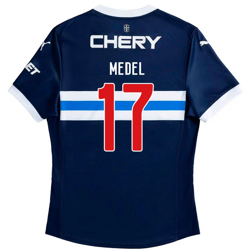 Danxen Dámské Gary Medel #17 Černá Modrá Daleko Hráčské Dresy 2025/26 Dres