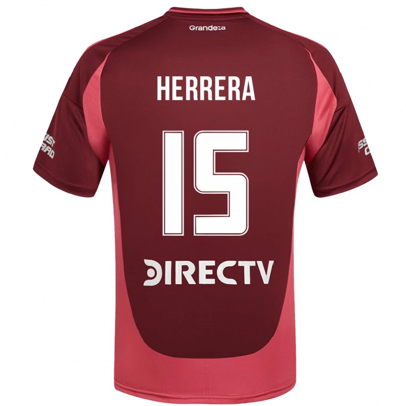 Danxen Dámské Andrés Herrera #15 Bílá Červená Daleko Hráčské Dresy 2025/26 Dres