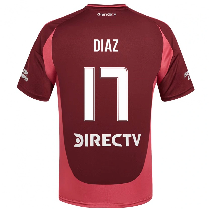 Danxen Dámské Paulo Díaz #17 Bílá Červená Daleko Hráčské Dresy 2025/26 Dres
