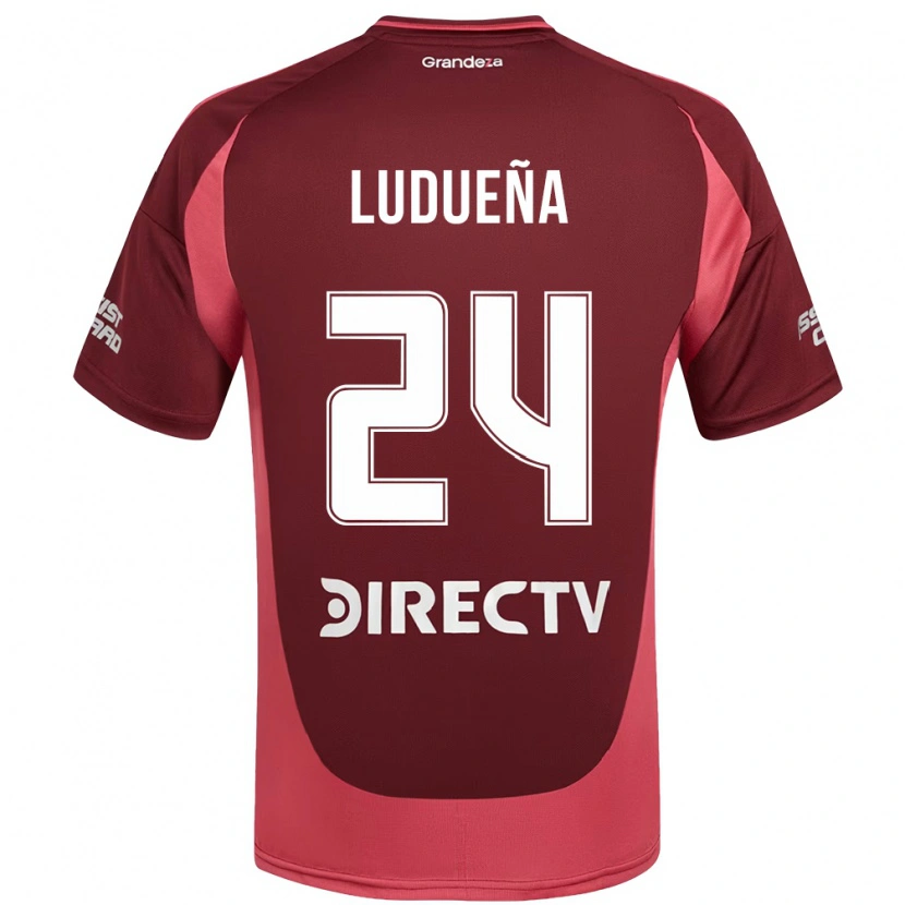 Danxen Dámské Belén Ludueña #24 Bílá Červená Daleko Hráčské Dresy 2025/26 Dres