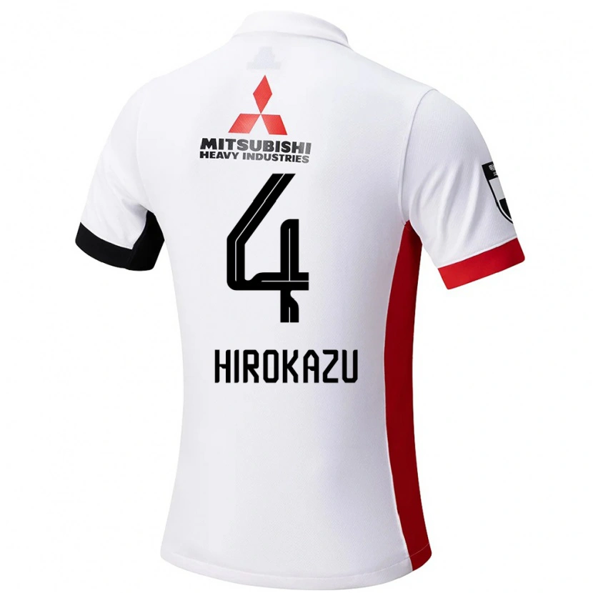 Danxen Dámské Hirokazu Ishihara #4 Červená Bílá Daleko Hráčské Dresy 2025/26 Dres