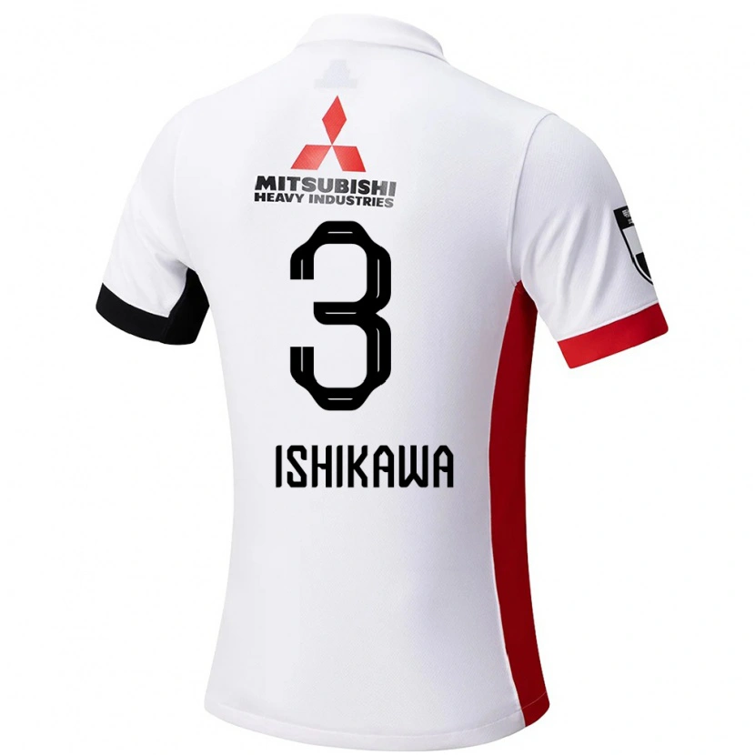 Danxen Dámské Rion Ishikawa #3 Červená Bílá Daleko Hráčské Dresy 2025/26 Dres