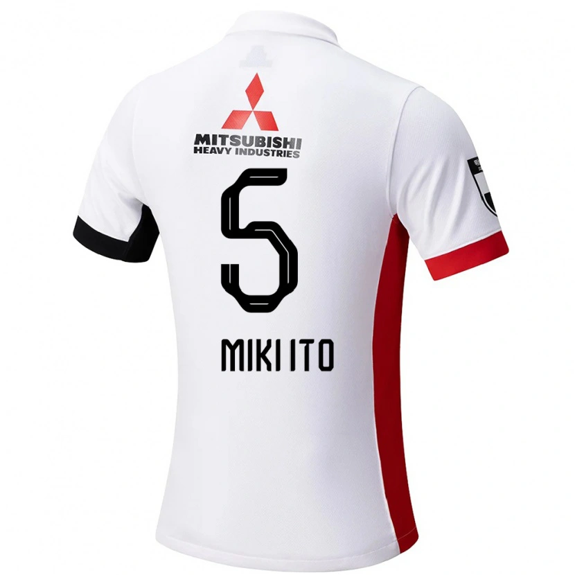Danxen Dámské Miki Ito #5 Červená Bílá Daleko Hráčské Dresy 2025/26 Dres