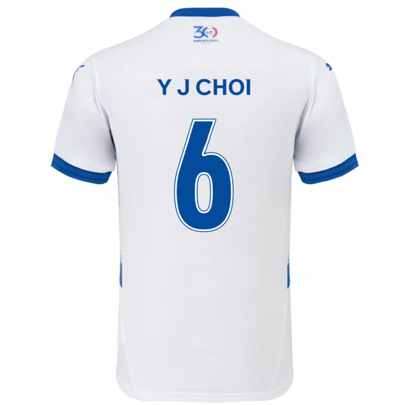 Danxen Dámské Young-Jun Choi #6 Královská Modrá Bílá Daleko Hráčské Dresy 2025/26 Dres