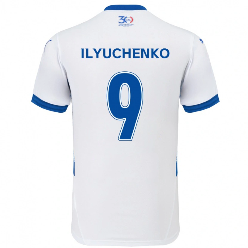 Danxen Dámské Stanislav Ilyuchenko #9 Královská Modrá Bílá Daleko Hráčské Dresy 2025/26 Dres