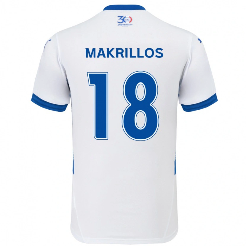 Danxen Dámské Peter Makrillos #18 Královská Modrá Bílá Daleko Hráčské Dresy 2025/26 Dres