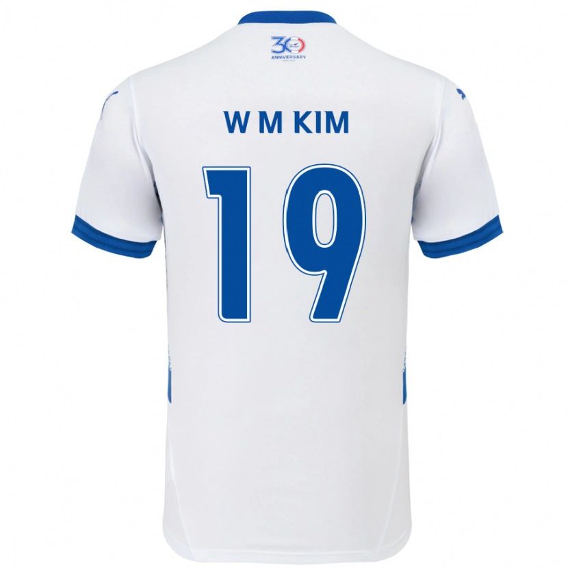 Danxen Dámské Min-Woo Kim #19 Královská Modrá Bílá Daleko Hráčské Dresy 2025/26 Dres