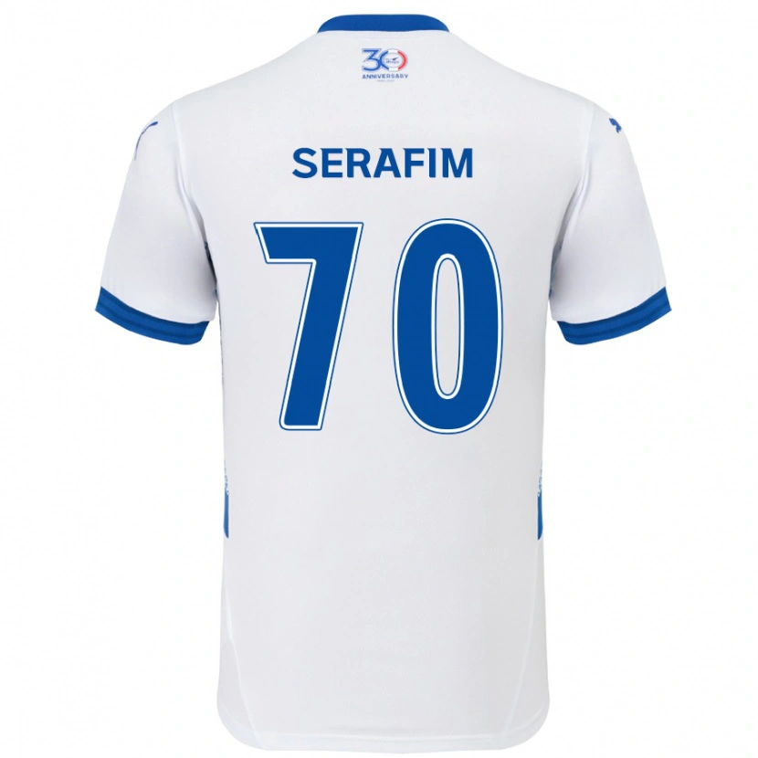 Danxen Dámské Matheus Serafim #70 Královská Modrá Bílá Daleko Hráčské Dresy 2025/26 Dres