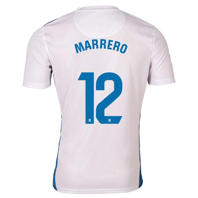 Danxen Dámské Marcos Marrero #12 Bílá Modrá Domů Hráčské Dresy 2025/26 Dres