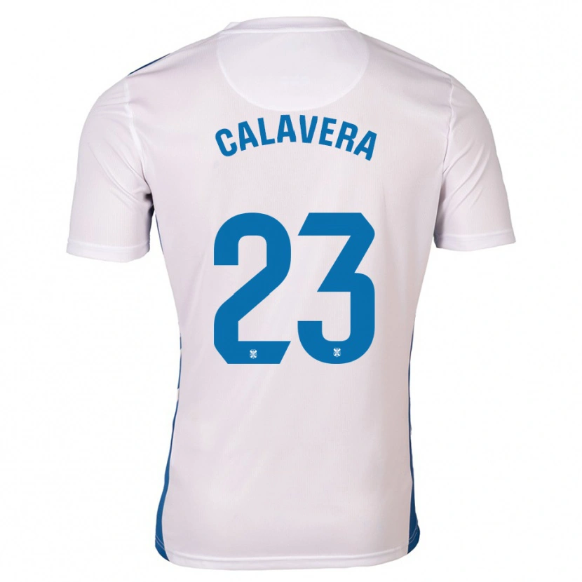 Danxen Dámské Josep Calavera #23 Bílá Modrá Domů Hráčské Dresy 2025/26 Dres