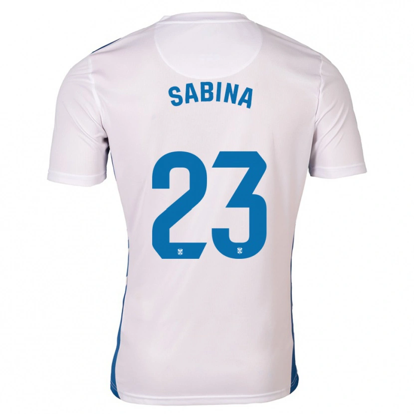Danxen Dámské Fran Sabina #23 Bílá Modrá Domů Hráčské Dresy 2025/26 Dres