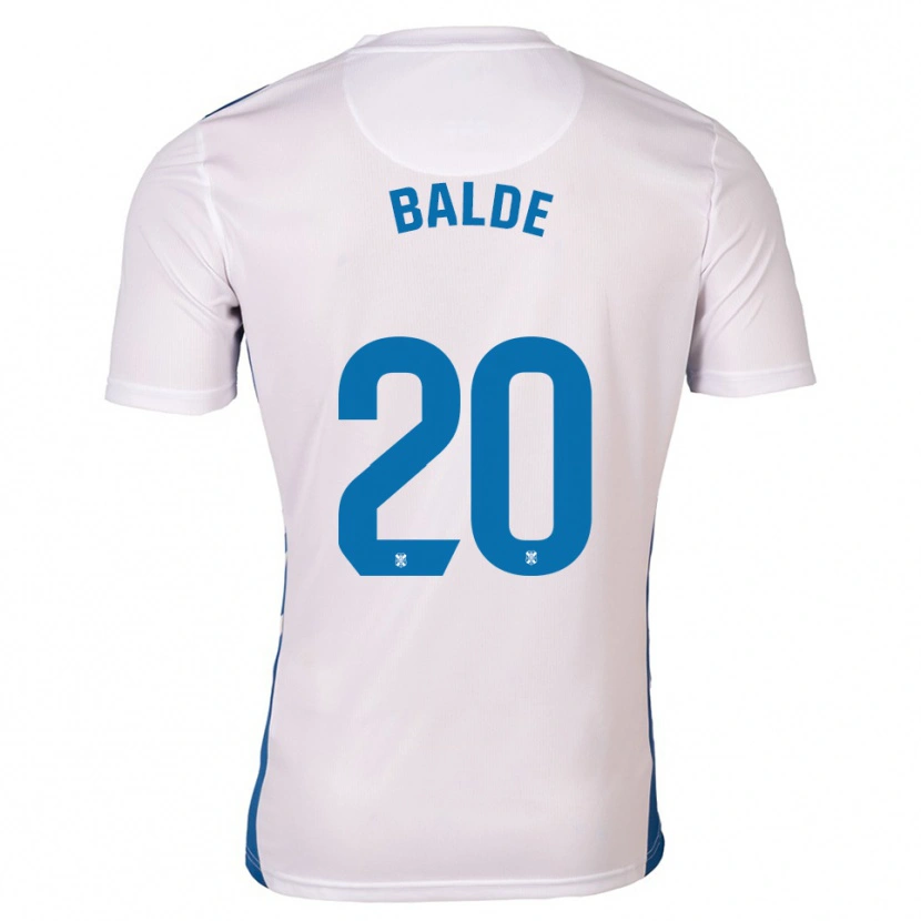 Danxen Dámské Mahamadou Baldé #20 Bílá Modrá Domů Hráčské Dresy 2025/26 Dres