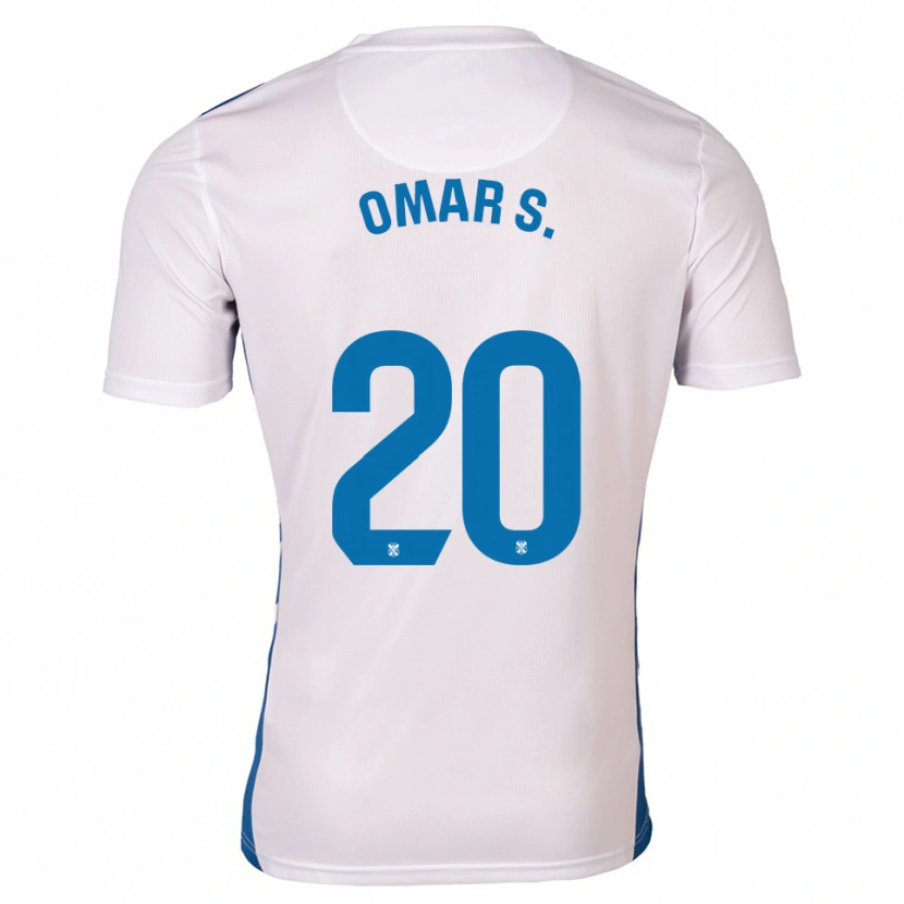 Danxen Dámské Omar Sánchez #20 Bílá Modrá Domů Hráčské Dresy 2025/26 Dres