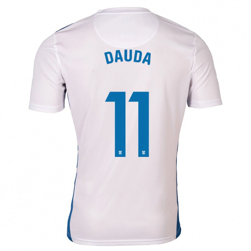 Danxen Dámské Mo Dauda #11 Bílá Modrá Domů Hráčské Dresy 2025/26 Dres