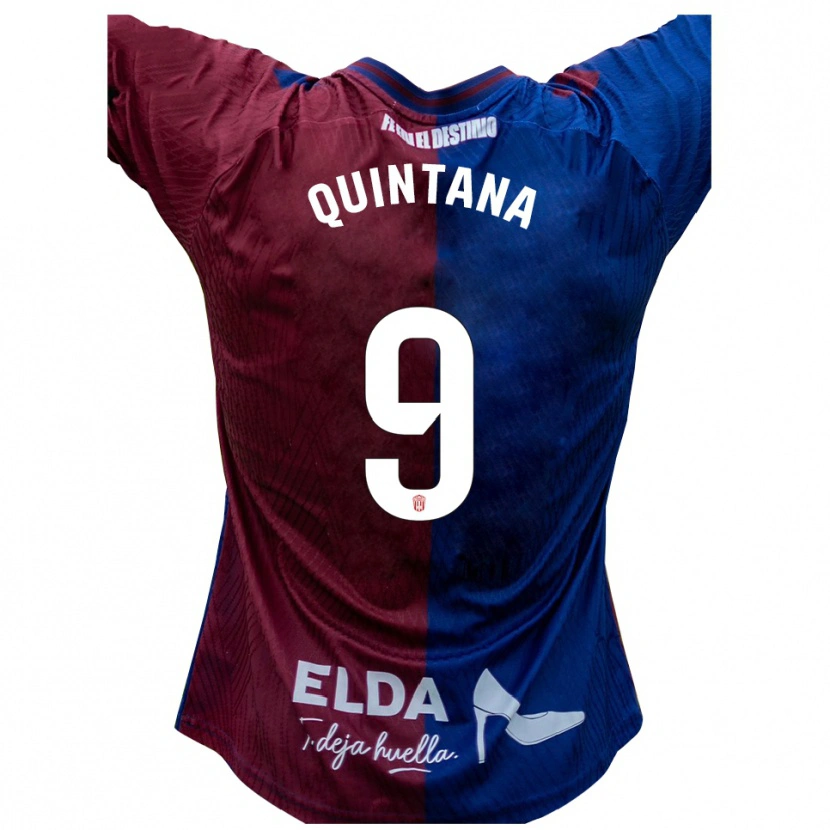 Danxen Dámské Nacho Quintana #9 Modrá Červená Domů Hráčské Dresy 2025/26 Dres
