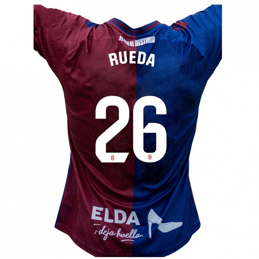 Danxen Dámské Carlos Rueda #26 Modrá Červená Domů Hráčské Dresy 2025/26 Dres