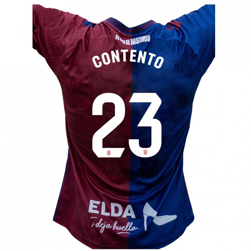 Danxen Dámské Mateo Contento #23 Modrá Červená Domů Hráčské Dresy 2025/26 Dres