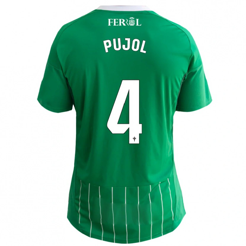 Danxen Dámské Edgar Pujol #4 Zelená Bílá Domů Hráčské Dresy 2025/26 Dres
