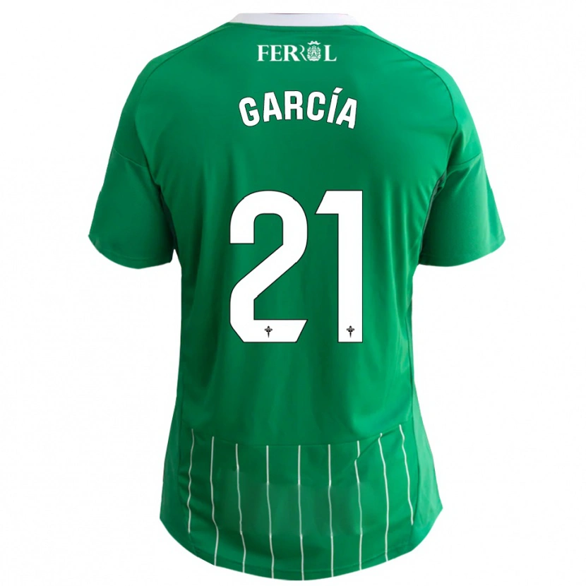 Danxen Dámské Azael García #21 Zelená Bílá Domů Hráčské Dresy 2025/26 Dres