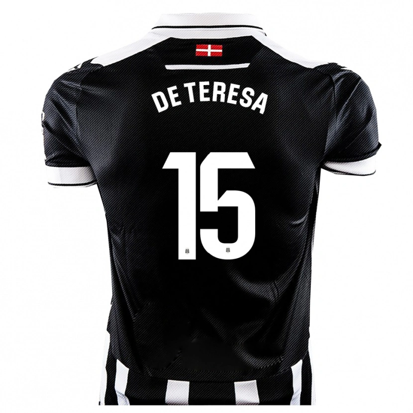 Danxen Dámské Emilio De Teresa #15 Černá Bílá Domů Hráčské Dresy 2025/26 Dres