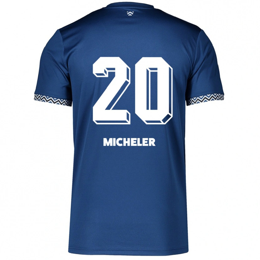 Danxen Dámské Florian Micheler #20 Námořnická Bílá Domů Hráčské Dresy 2025/26 Dres