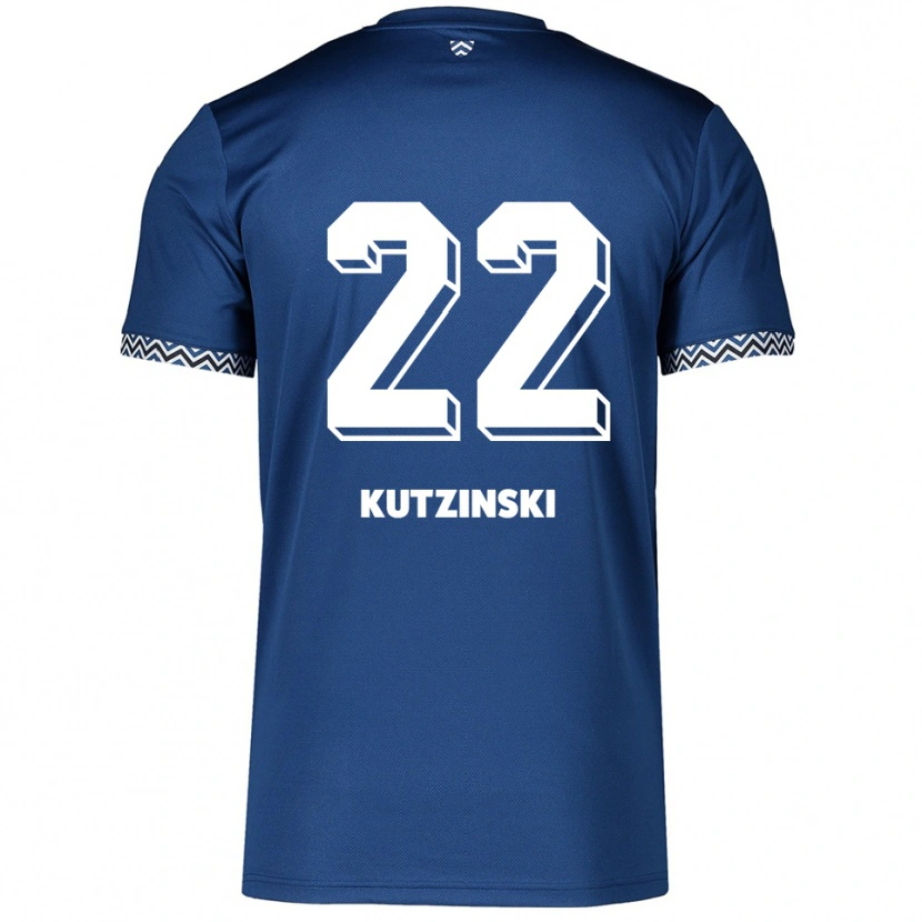 Danxen Dámské Kira Kutzinski #22 Námořnická Bílá Domů Hráčské Dresy 2025/26 Dres