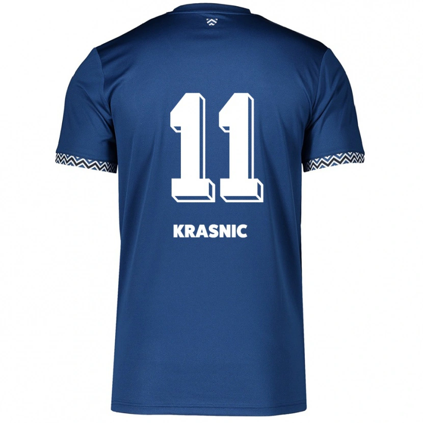 Danxen Dámské Fabiano Krasnic #11 Námořnická Bílá Domů Hráčské Dresy 2025/26 Dres