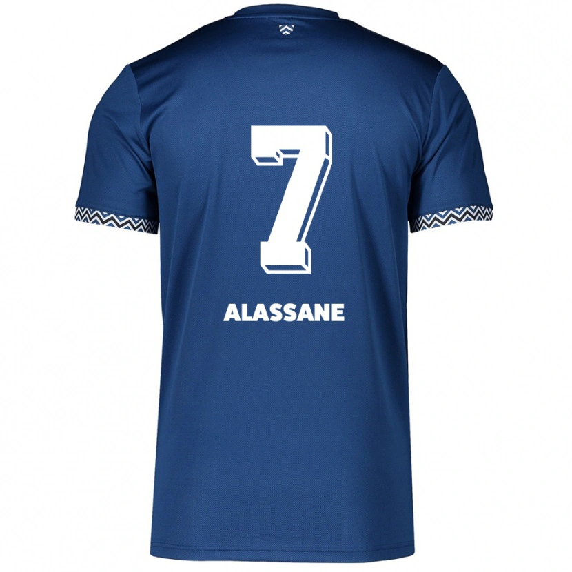 Danxen Dámské Latif-Bilal Alassane #7 Námořnická Bílá Domů Hráčské Dresy 2025/26 Dres
