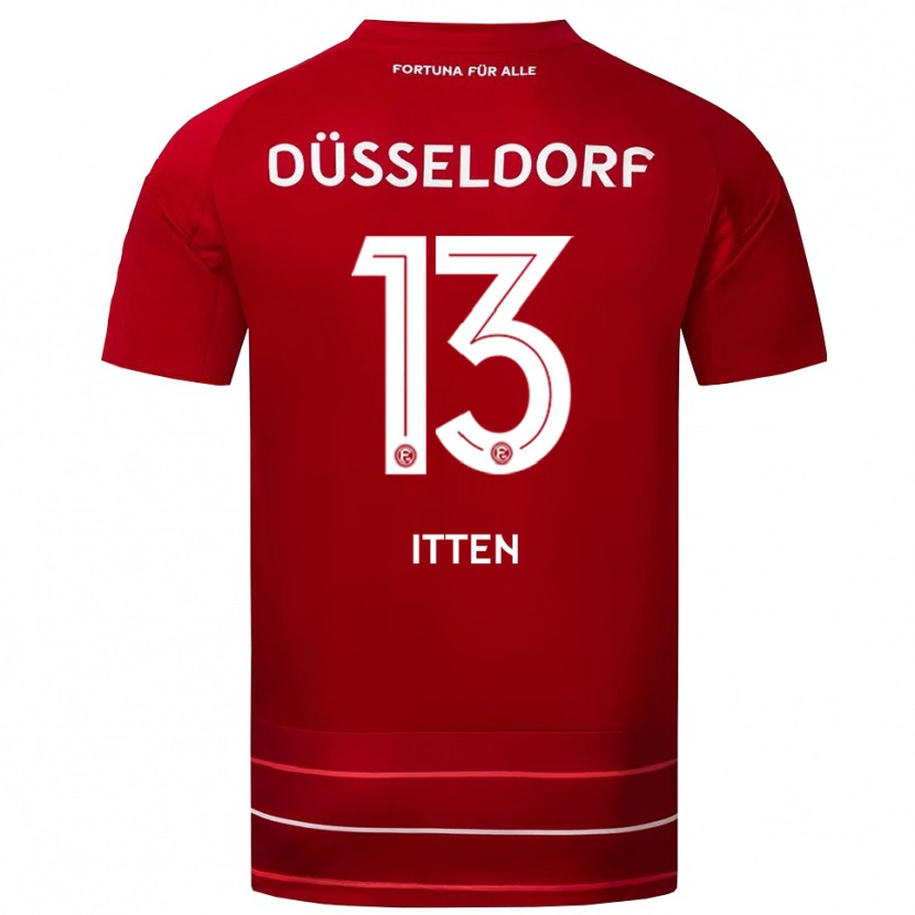 Danxen Dámské Cedric Itten #13 Červená Bílá Domů Hráčské Dresy 2025/26 Dres