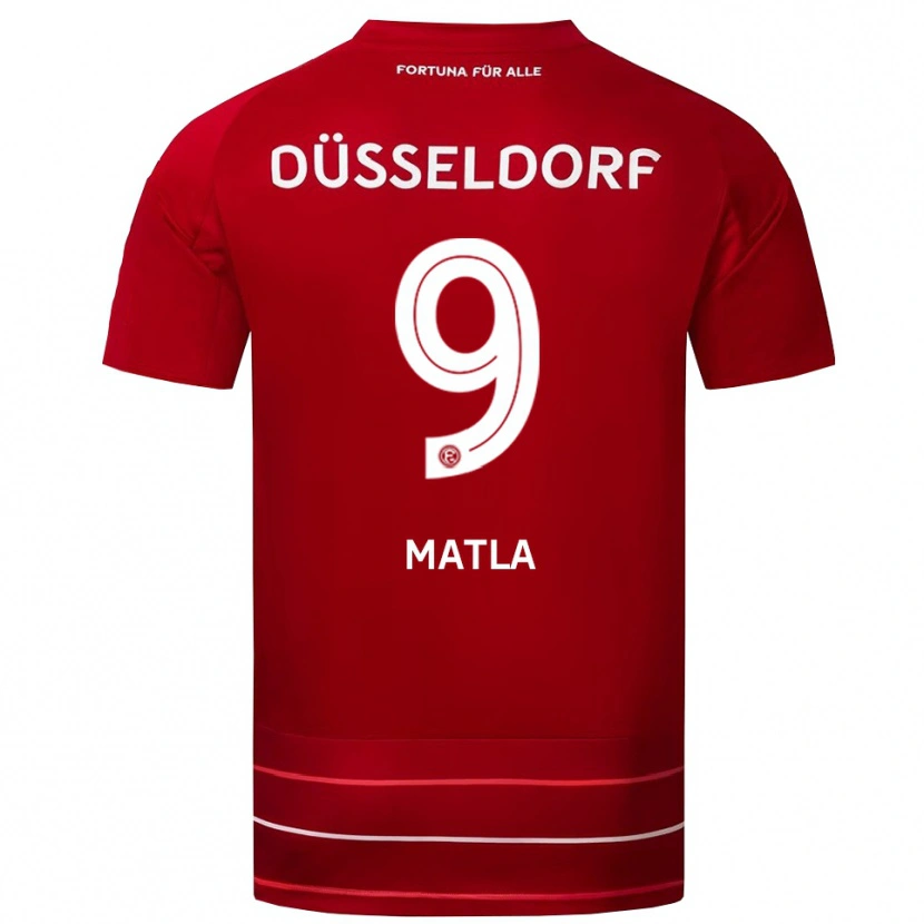 Danxen Dámské Lenny Matla #9 Červená Bílá Domů Hráčské Dresy 2025/26 Dres