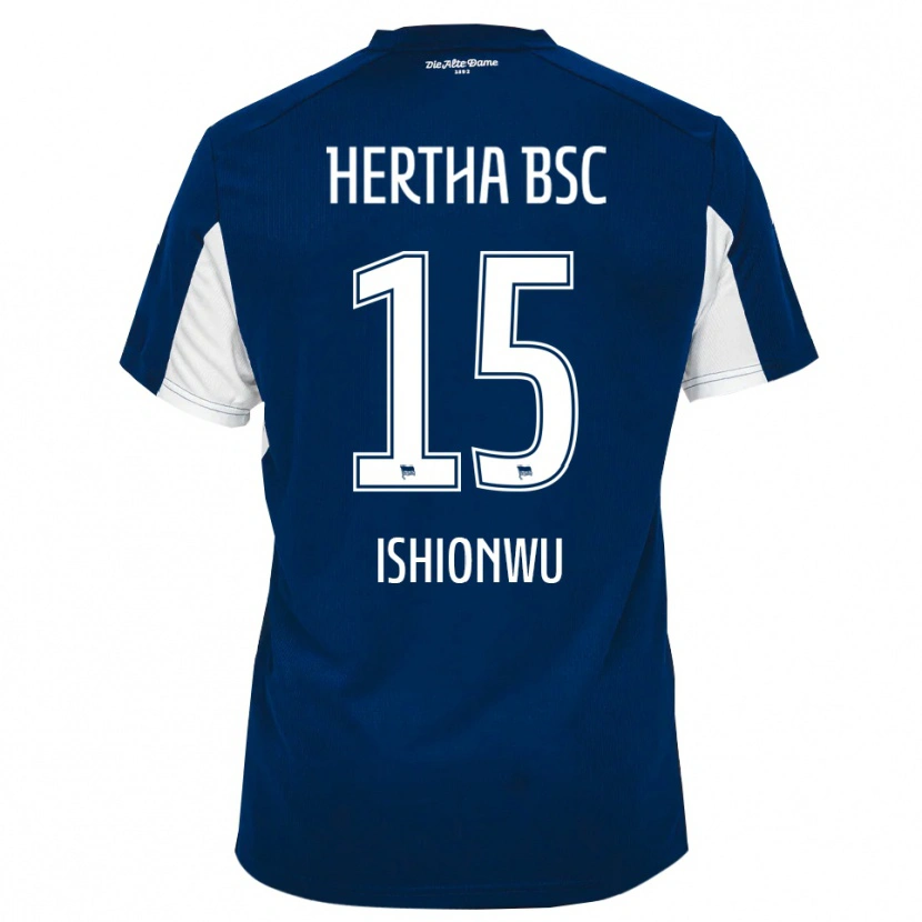 Danxen Dámské Chima Ishionwu #15 Bílá Modrá Domů Hráčské Dresy 2025/26 Dres