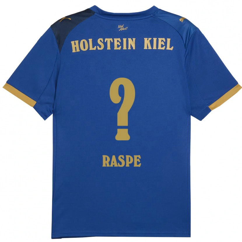 Danxen Dámské Maximilian Raspe #0 Modrá Zlatá Domů Hráčské Dresy 2025/26 Dres