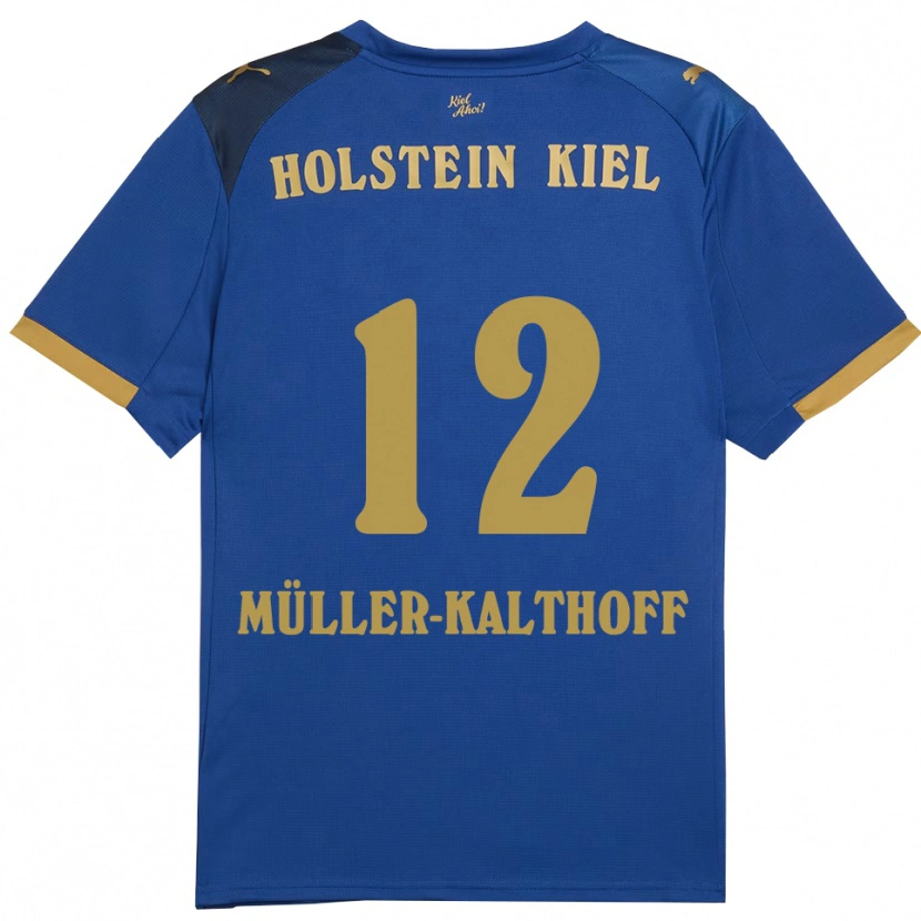 Danxen Dámské Henrie Müller-Kalthoff #12 Modrá Zlatá Domů Hráčské Dresy 2025/26 Dres