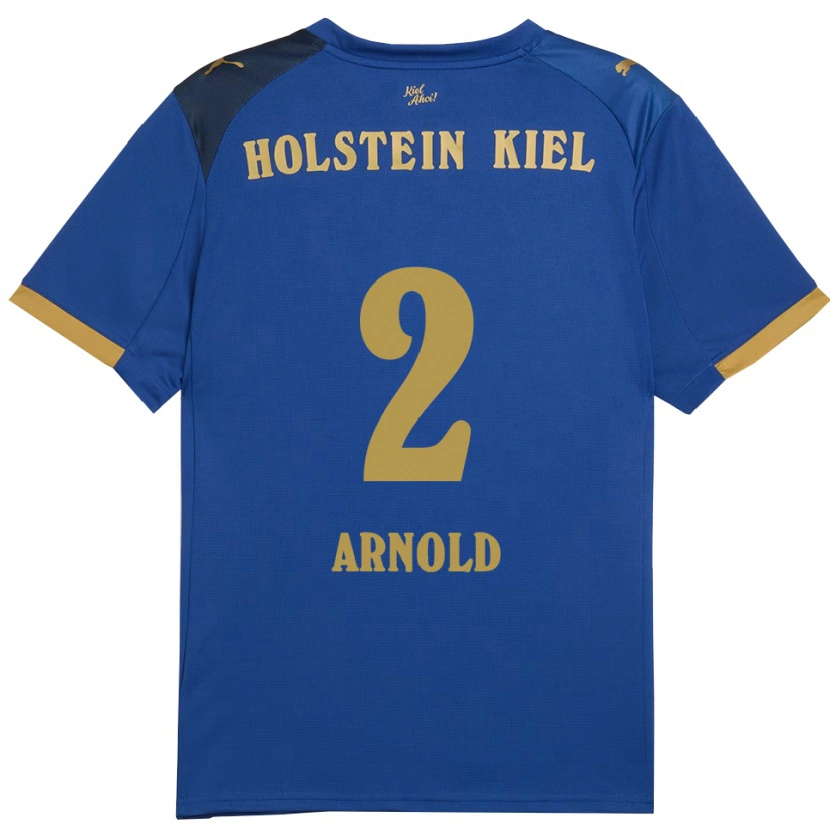 Danxen Dámské Henrik Arnold #2 Modrá Zlatá Domů Hráčské Dresy 2025/26 Dres