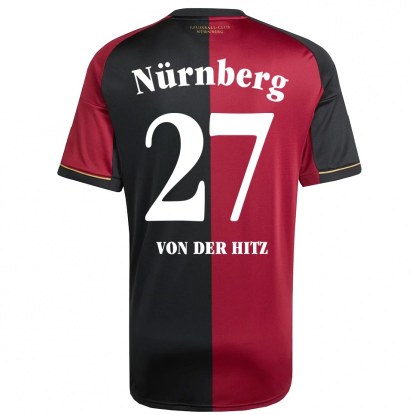 Danxen Dámské Justin Von Der Hitz #27 Vínová Černá Domů Hráčské Dresy 2025/26 Dres