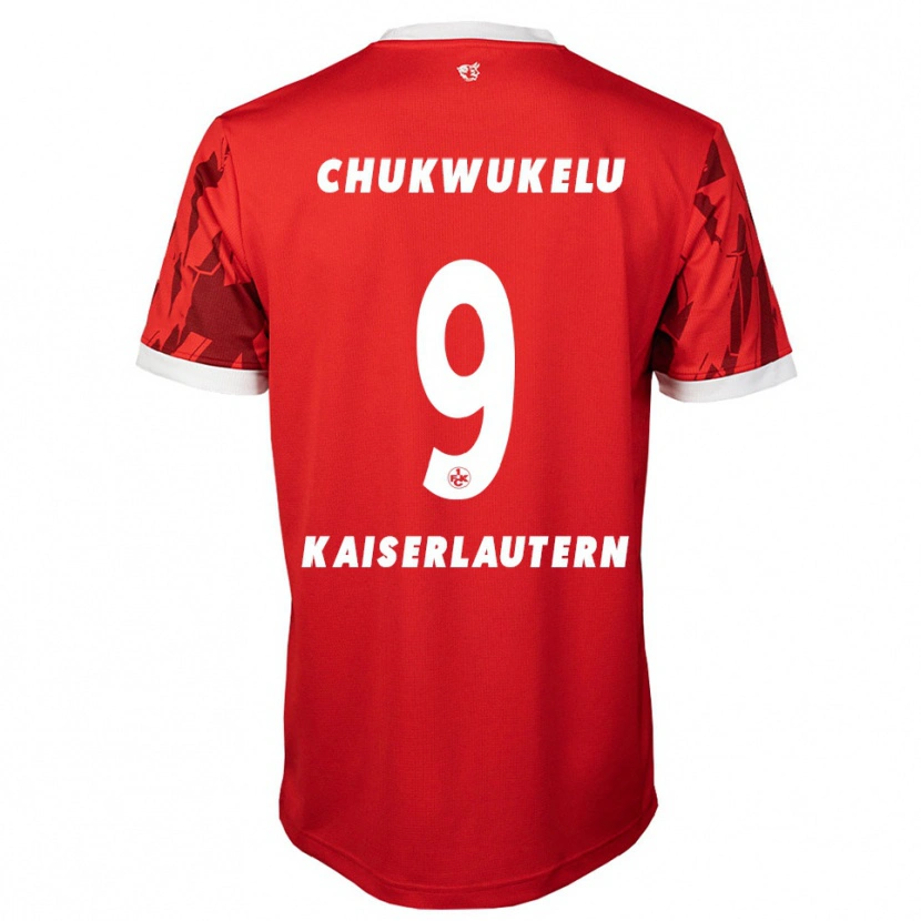Danxen Dámské Chinedu Chukwukelu #9 Červená Bílá Domů Hráčské Dresy 2025/26 Dres
