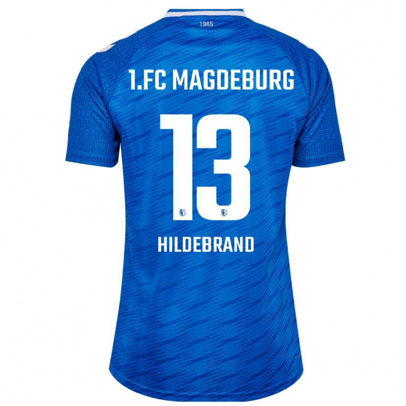 Danxen Dámské Caroline Hildebrand #13 Modrá Bílá Domů Hráčské Dresy 2025/26 Dres