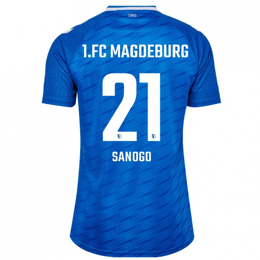 Danxen Dámské Malick Sanogo #21 Modrá Bílá Domů Hráčské Dresy 2025/26 Dres
