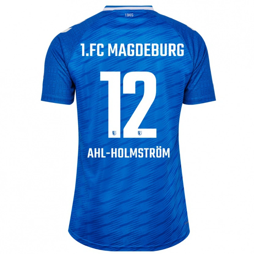 Danxen Dámské Alexander Ahl-Holmström #12 Modrá Bílá Domů Hráčské Dresy 2025/26 Dres