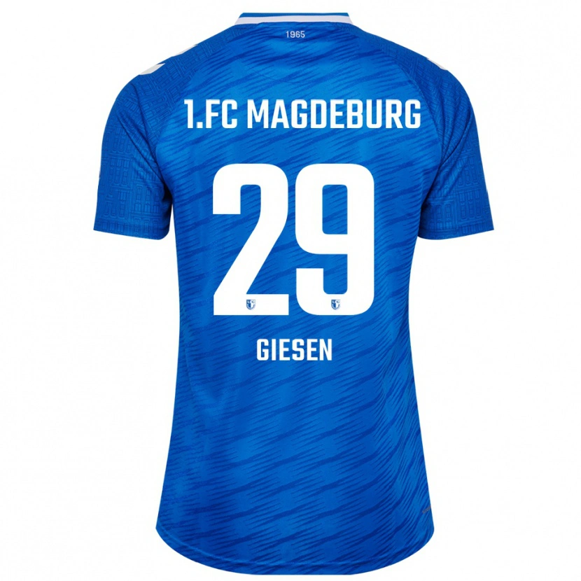 Danxen Dámské Tim Giesen #29 Modrá Bílá Domů Hráčské Dresy 2025/26 Dres