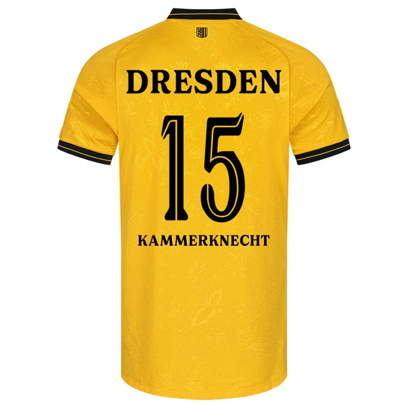 Danxen Dámské Claudio Kammerknecht #15 Žlutá Černá Domů Hráčské Dresy 2025/26 Dres