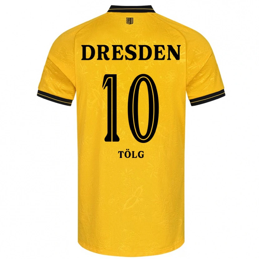 Danxen Dámské Cedric Tölg #10 Žlutá Černá Domů Hráčské Dresy 2025/26 Dres